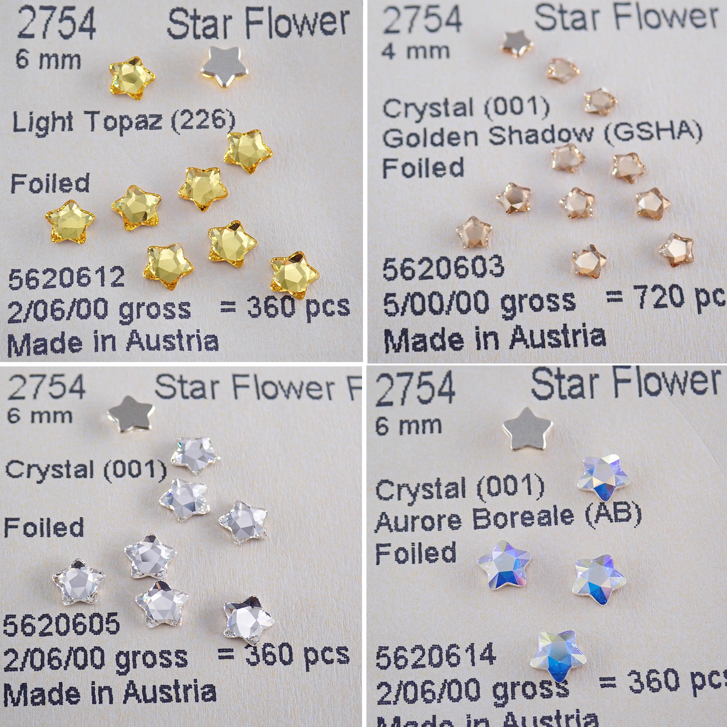 Genuine 2754 Star Flower Flat  - Star Flat Back recensione e prezzo