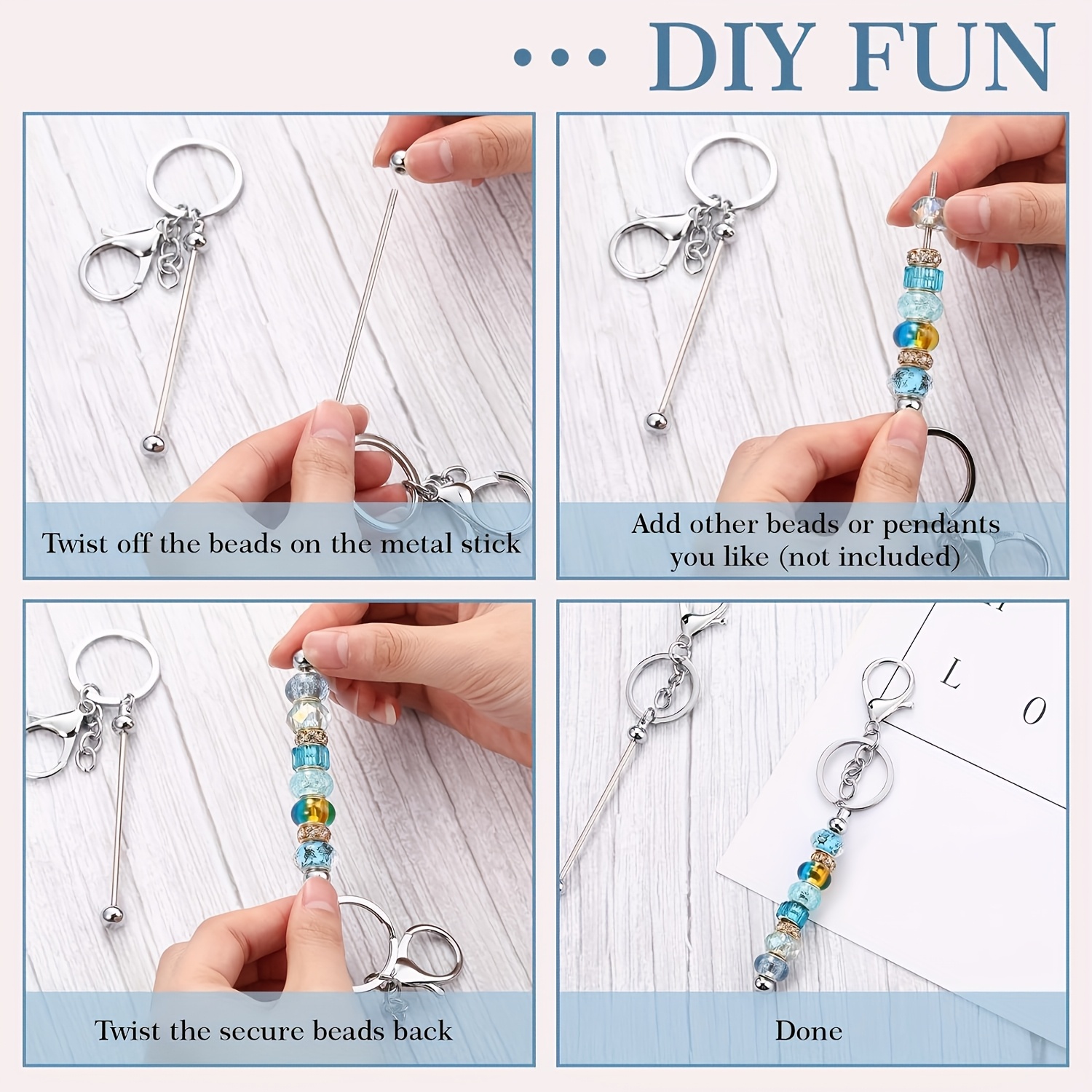 DIY Beaded Keychain Set Handma - Body Jewelry Unique recensione e prezzo