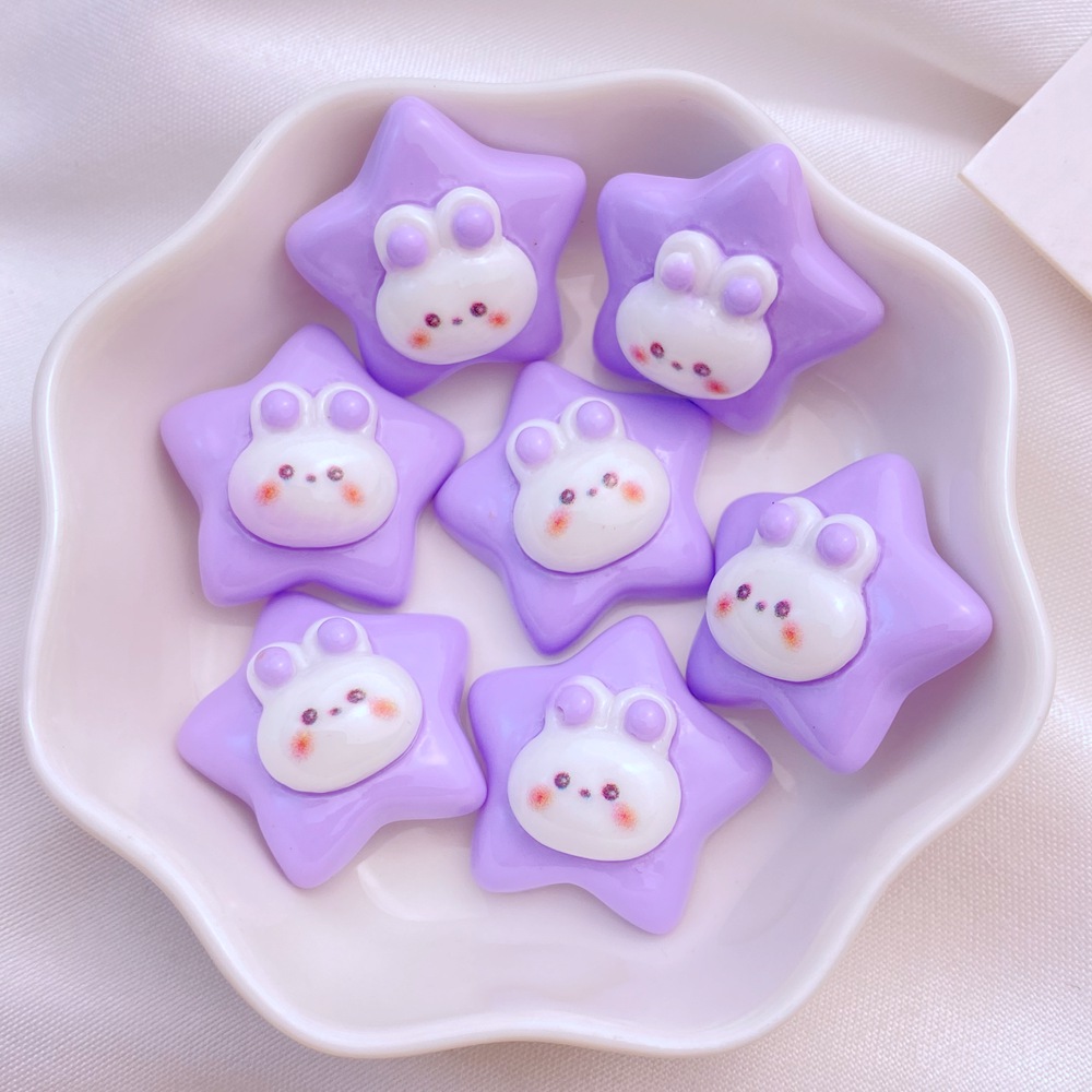 10Pcs New Cute Resin 22mm Cart - Star Flat Back recensione e prezzo