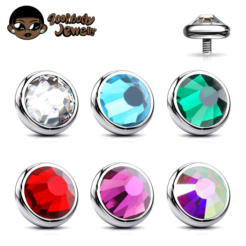 1PCS ASTM F136 Titanium Bezel  - Dermal Anchor Top recensione e prezzo