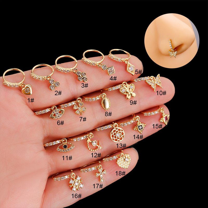 Stainless Steel Nose Ring with - Body Jewelry Indian recensione e prezzo