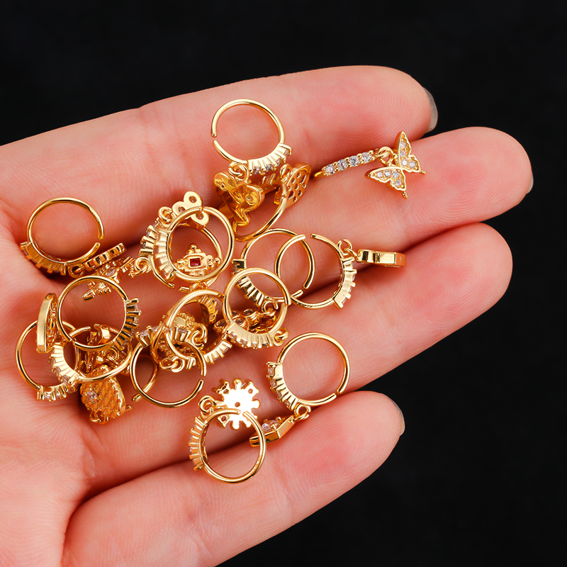 Stainless Steel Nose Ring with - Body Jewelry Indian recensione e prezzo