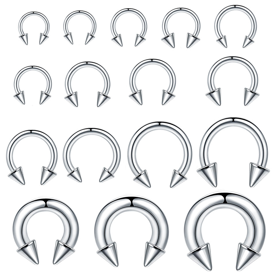1PC Stainless Steel Big Size H - Body Jewelry Gauge Sizes recensione e prezzo