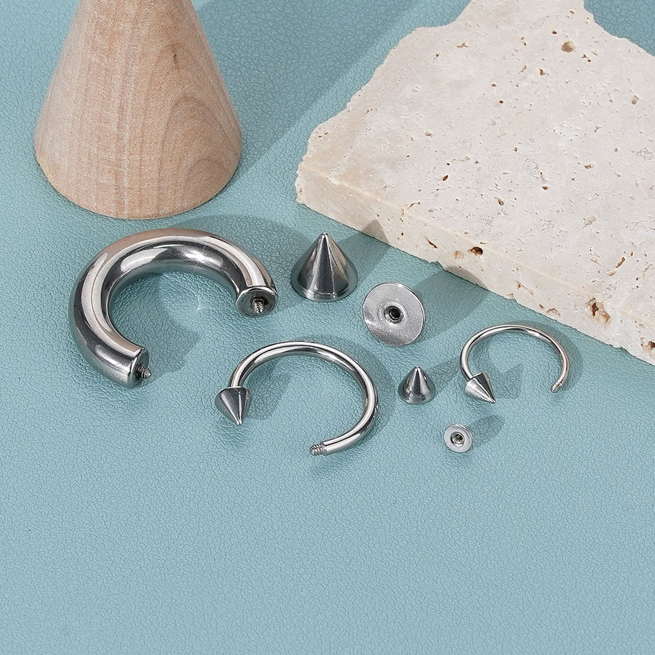 1PC Stainless Steel Big Size H - Body Jewelry Gauge Sizes recensione e prezzo