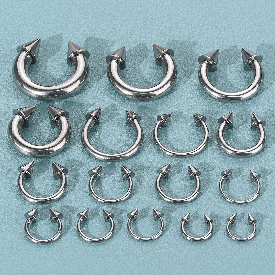 1PC Stainless Steel Big Size H - Body Jewelry Gauge Sizes recensione e prezzo