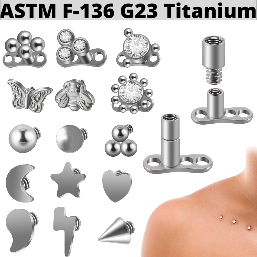 1PC G23 Titanium Fire Opal Der - Dermal Anchor Top recensione e prezzo