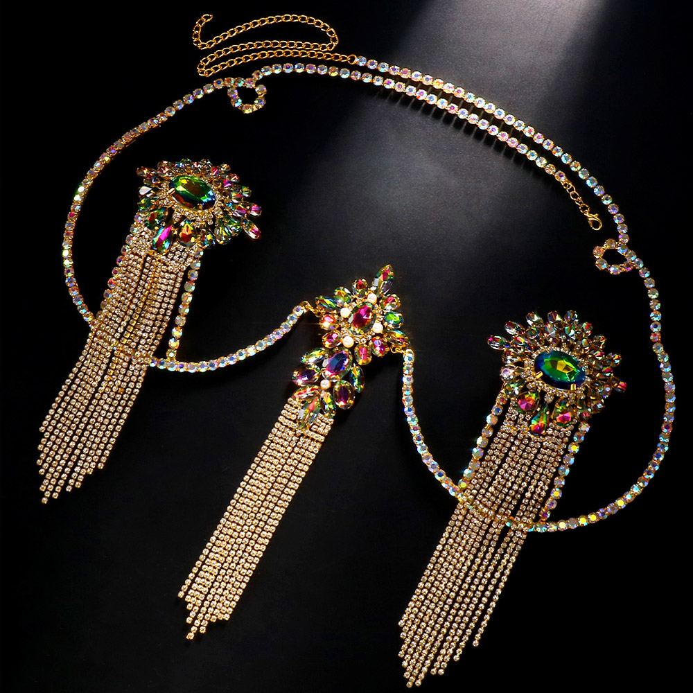 Sexy Tassel Color Crystal Ches - Body Jewelry Rings recensione e prezzo