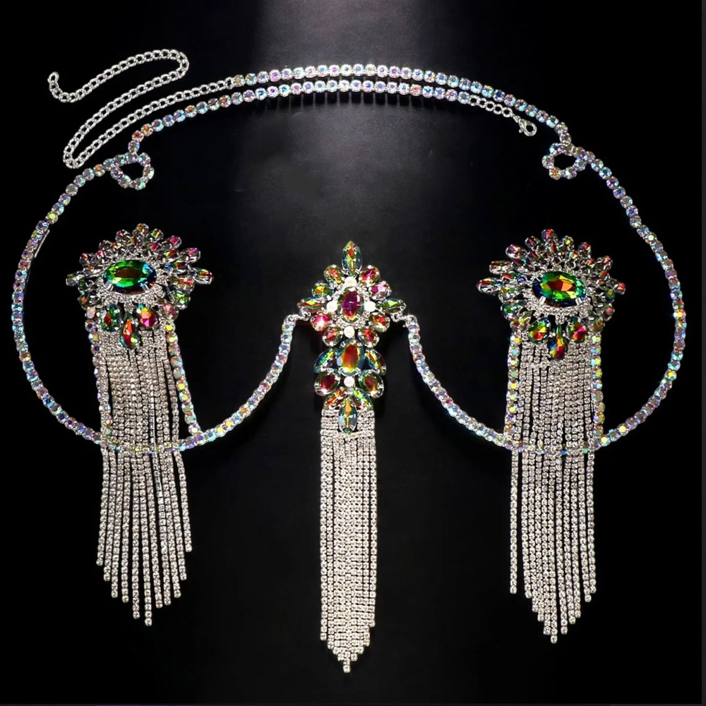 Sexy Tassel Color Crystal Ches - Body Jewelry Rings recensione e prezzo