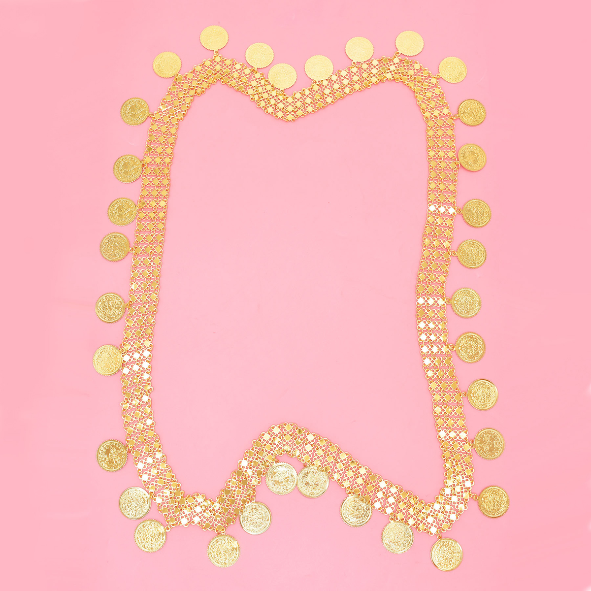 Gold Plated Simple Large Coins - Body Jewelry Indian recensione e prezzo