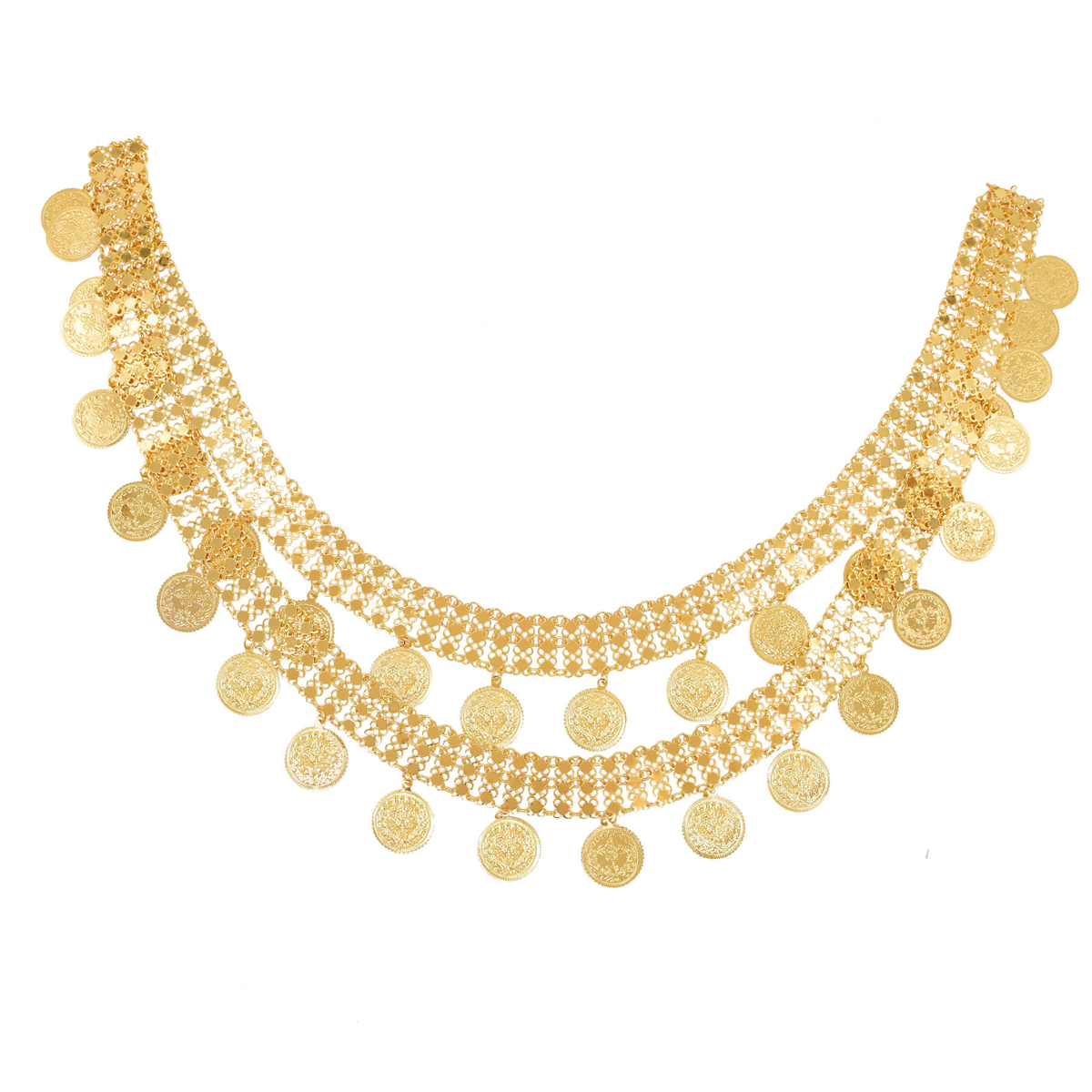 Gold Plated Simple Large Coins - Body Jewelry Indian recensione e prezzo