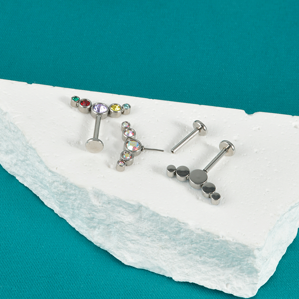 1PC Surgical Steel CZ Gem Opal - Body Jewelry Threadless recensione e prezzo