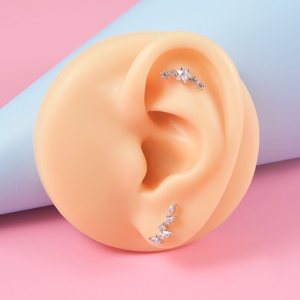 1PC Surgical Steel Zircon Labr - Body Jewelry Threadless recensione e prezzo
