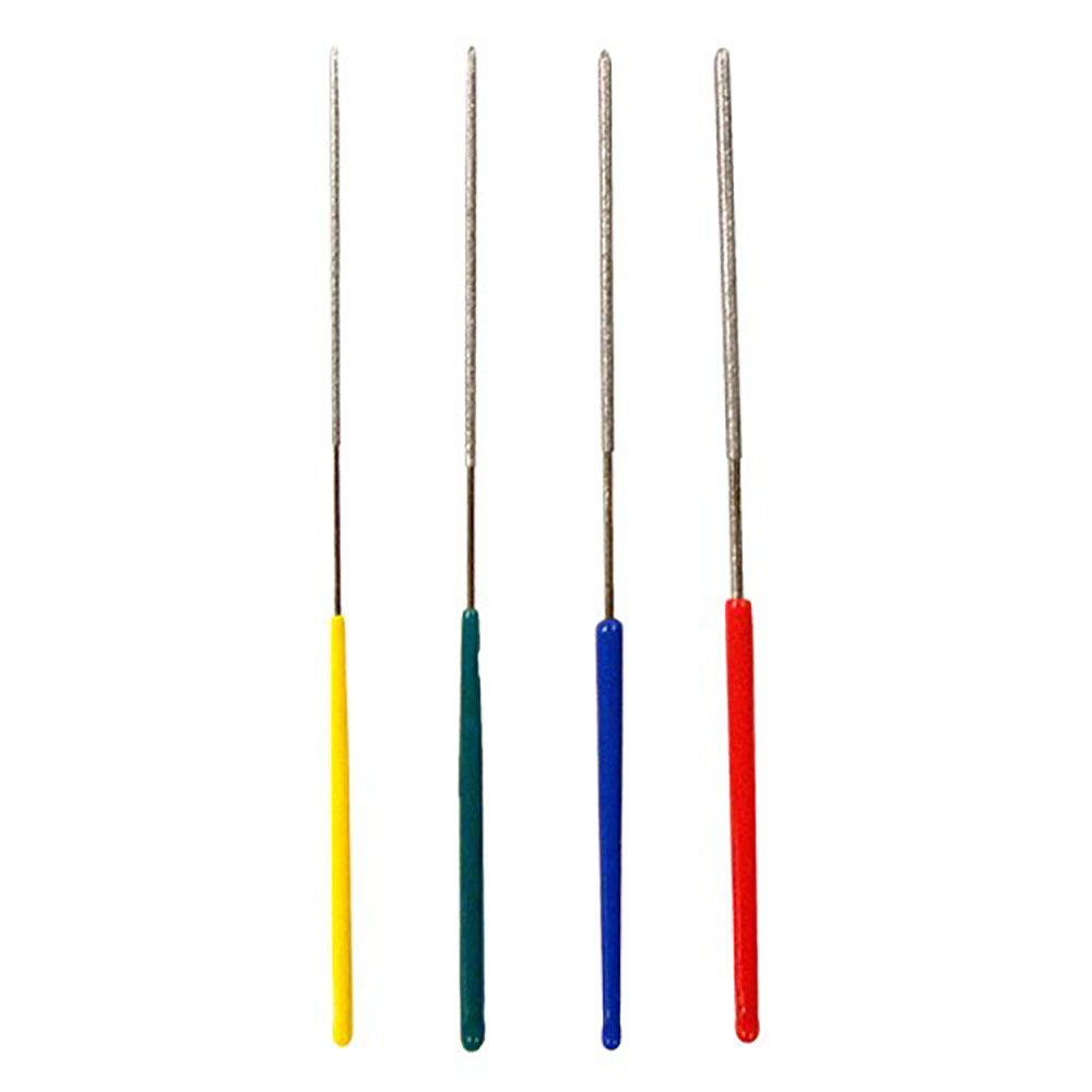 TLD-4 4Pcs Round Diamond File  - Yellow Body Jewelry recensione e prezzo