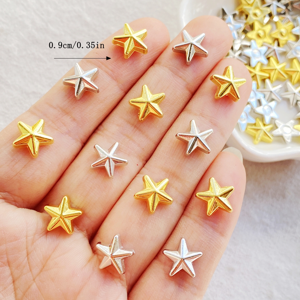 50pcs New Cute  Resin Mini Gol - Star Flat Back recensione e prezzo