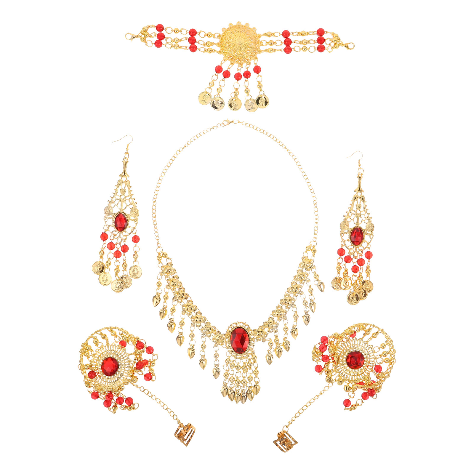 1Set Belly Dance Jewelry Set W - Body Jewelry Indian recensione e prezzo